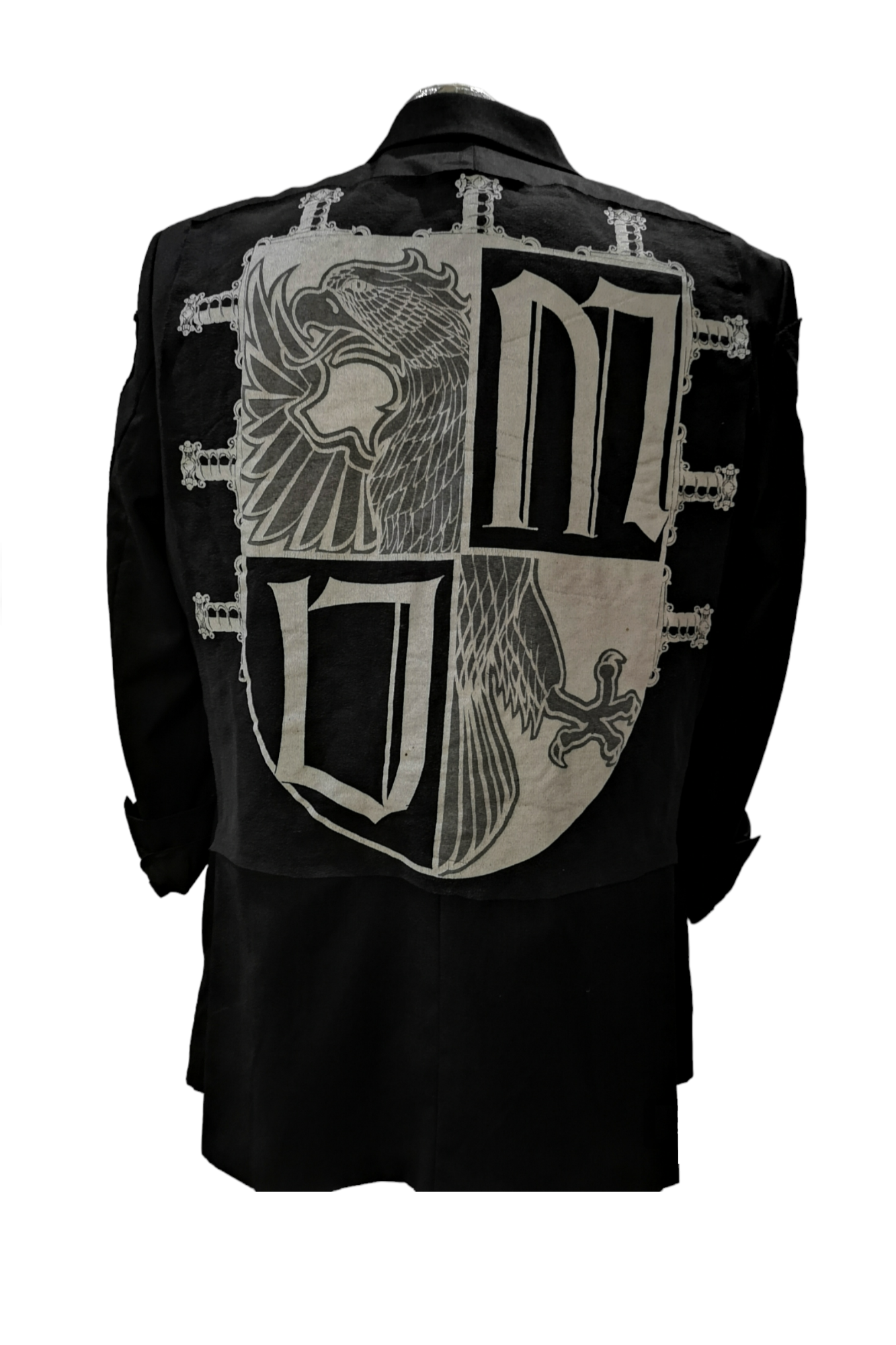 Vintage wool blazer with ARMOR theme