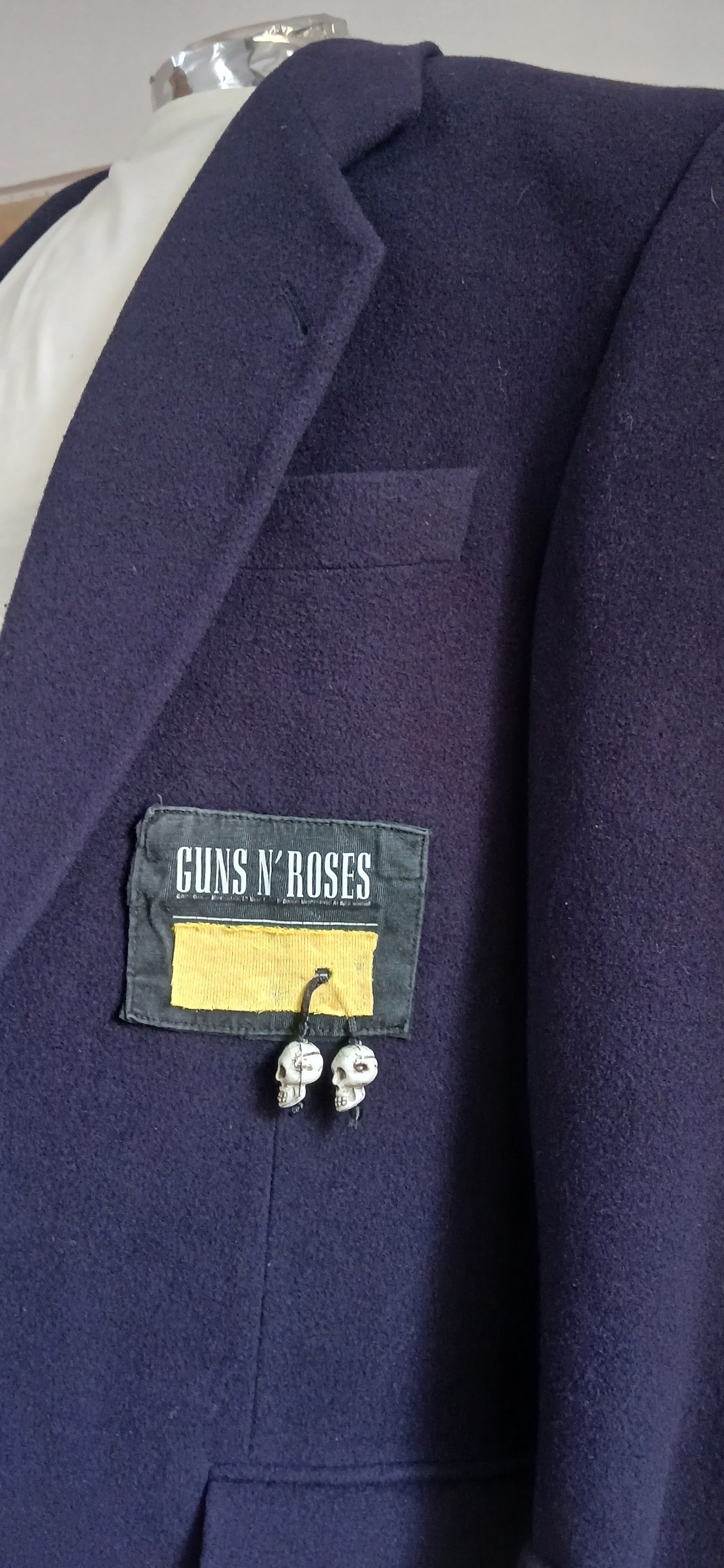 Premium Cashmere Blazer with tableau GUNS AND ROSES patch