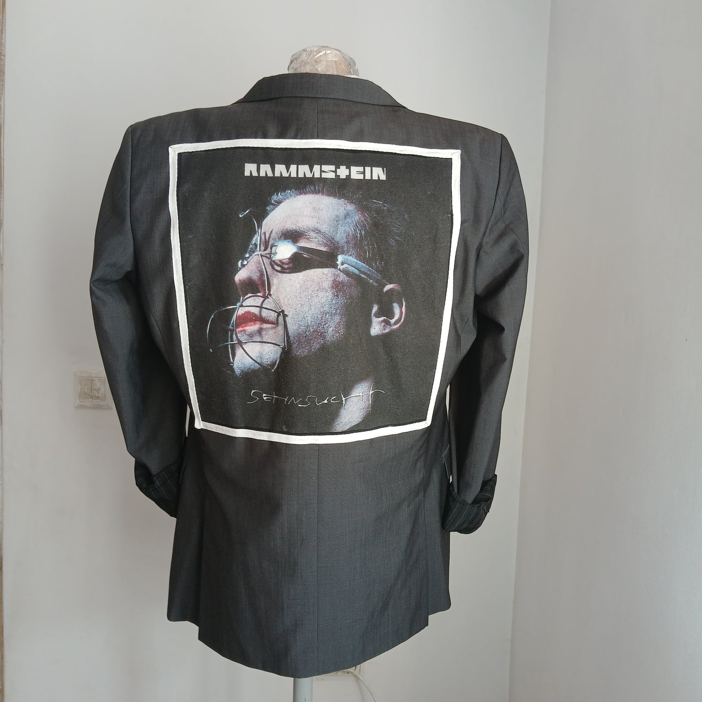 Reinvented blazer with patches - Rammstein theme