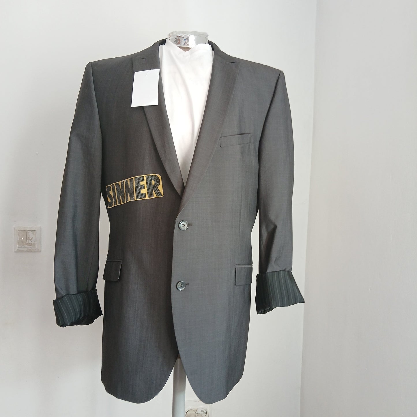 Reinvented blazer with patches - Rammstein theme