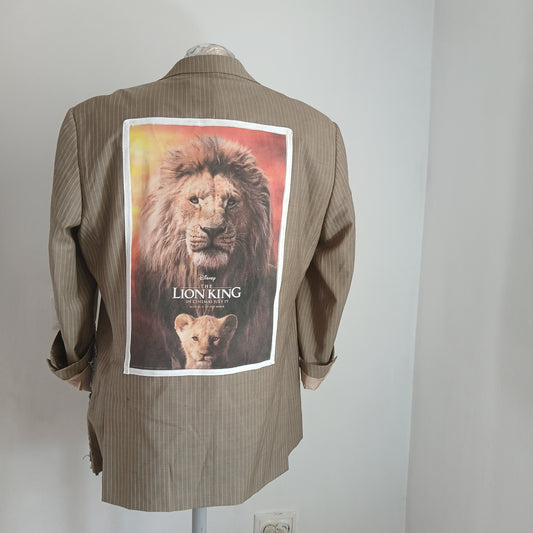 Reinvented blazer with patches - Lion King theme