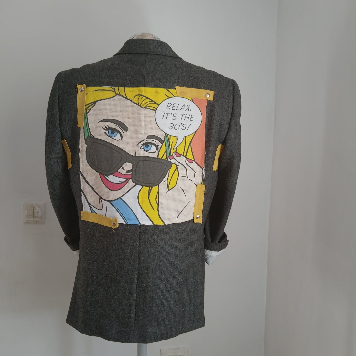 Blazer with patches - Cartoons theme