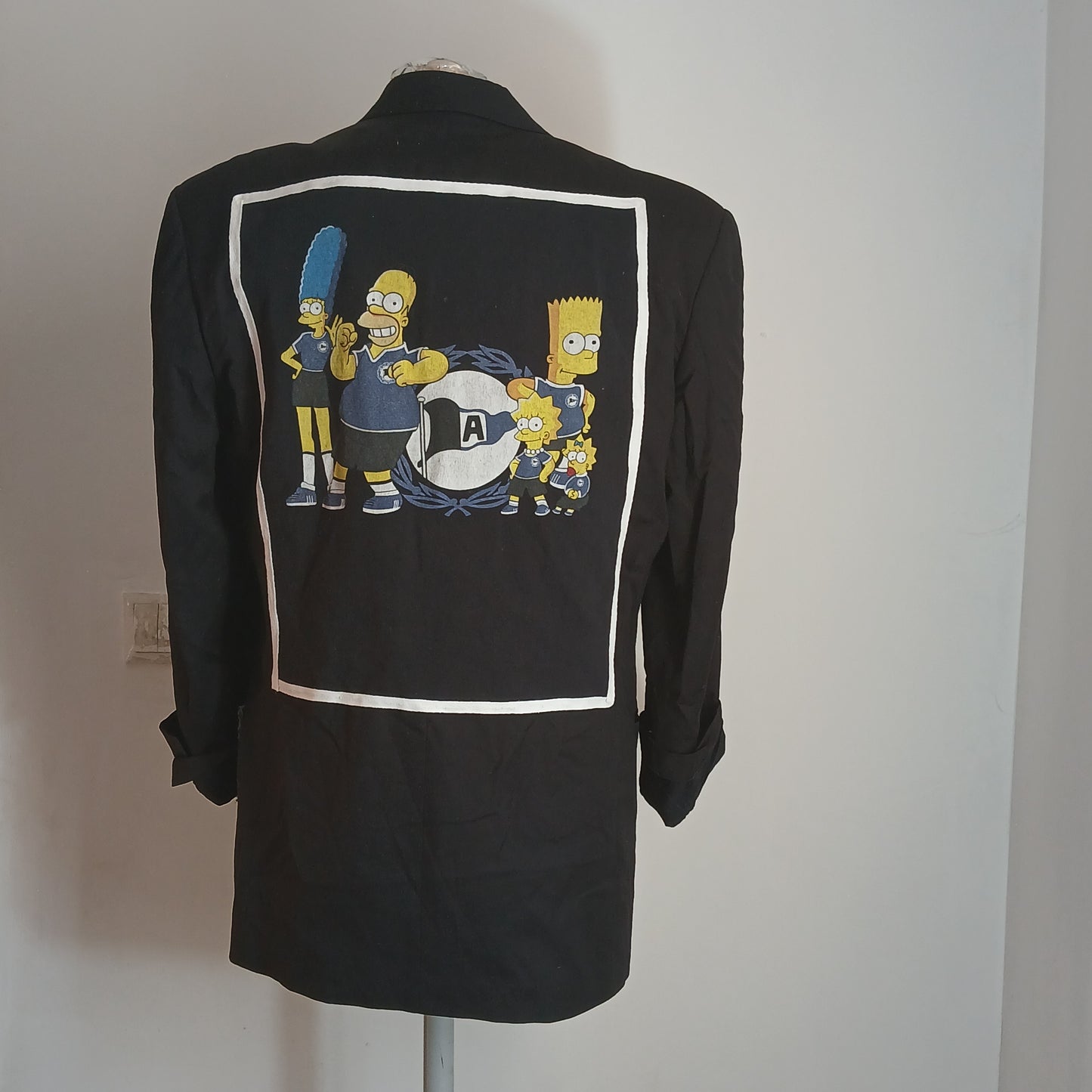 Double breasted vintage jacket - Cartoons theme