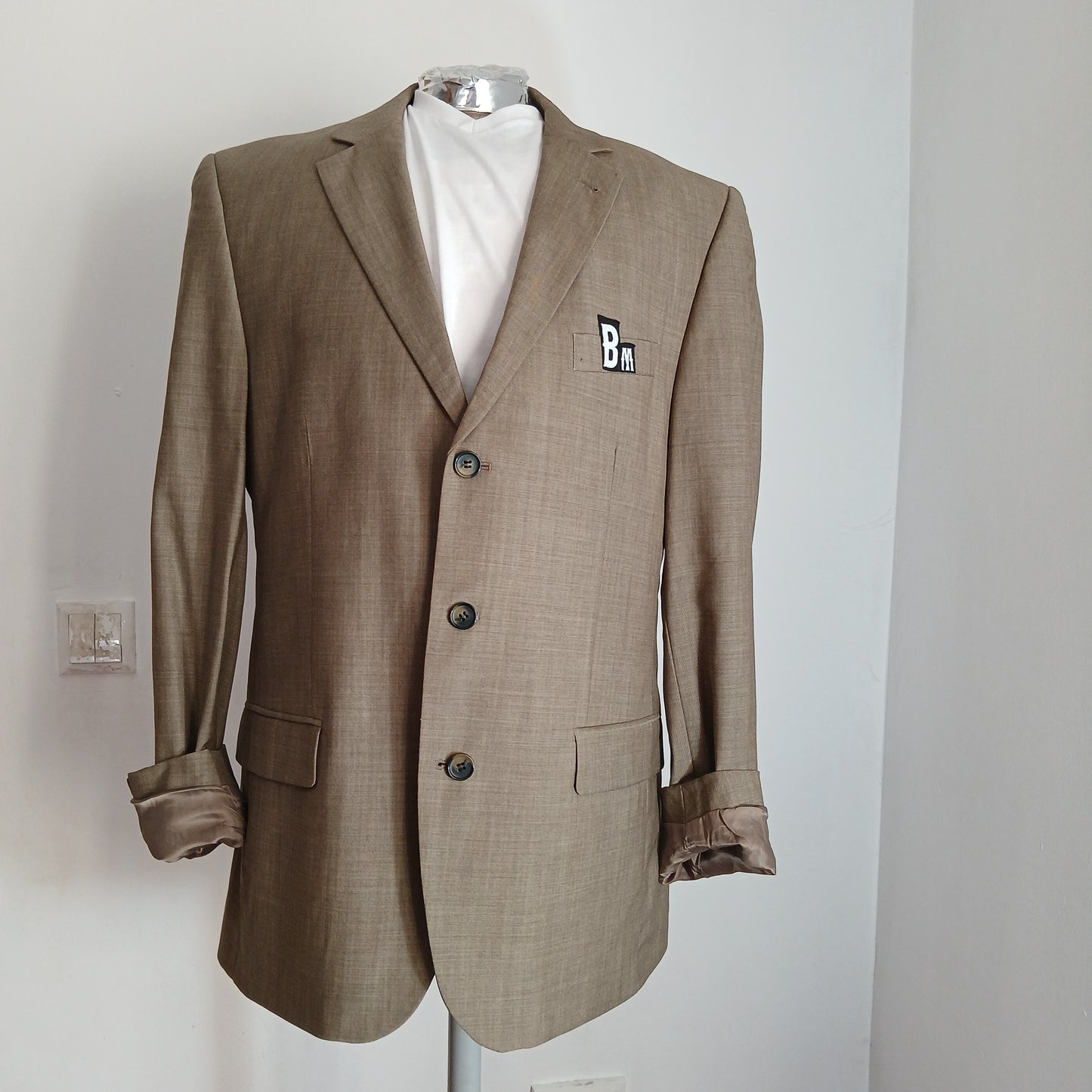 Single breasted pre-owned blazer - Bruno Mars tableau patch