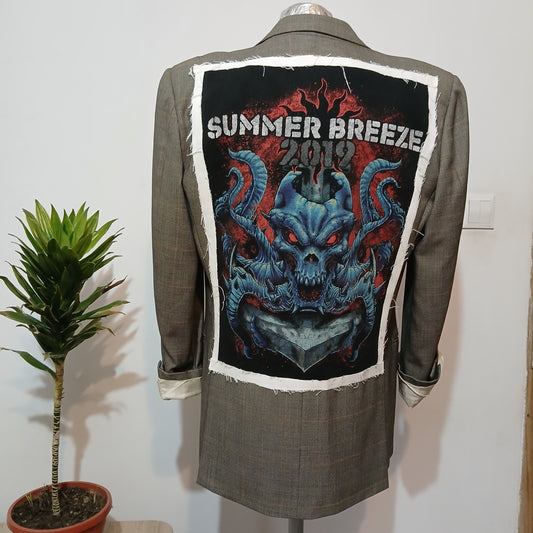 Luxury blazer with patches  - Summer breeze tableau theme