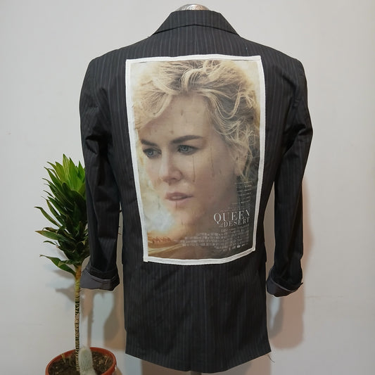 Oversized blazer with Queen of the desert  patches