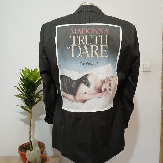 Reinvented blazer - Madonna iconic tableau patch