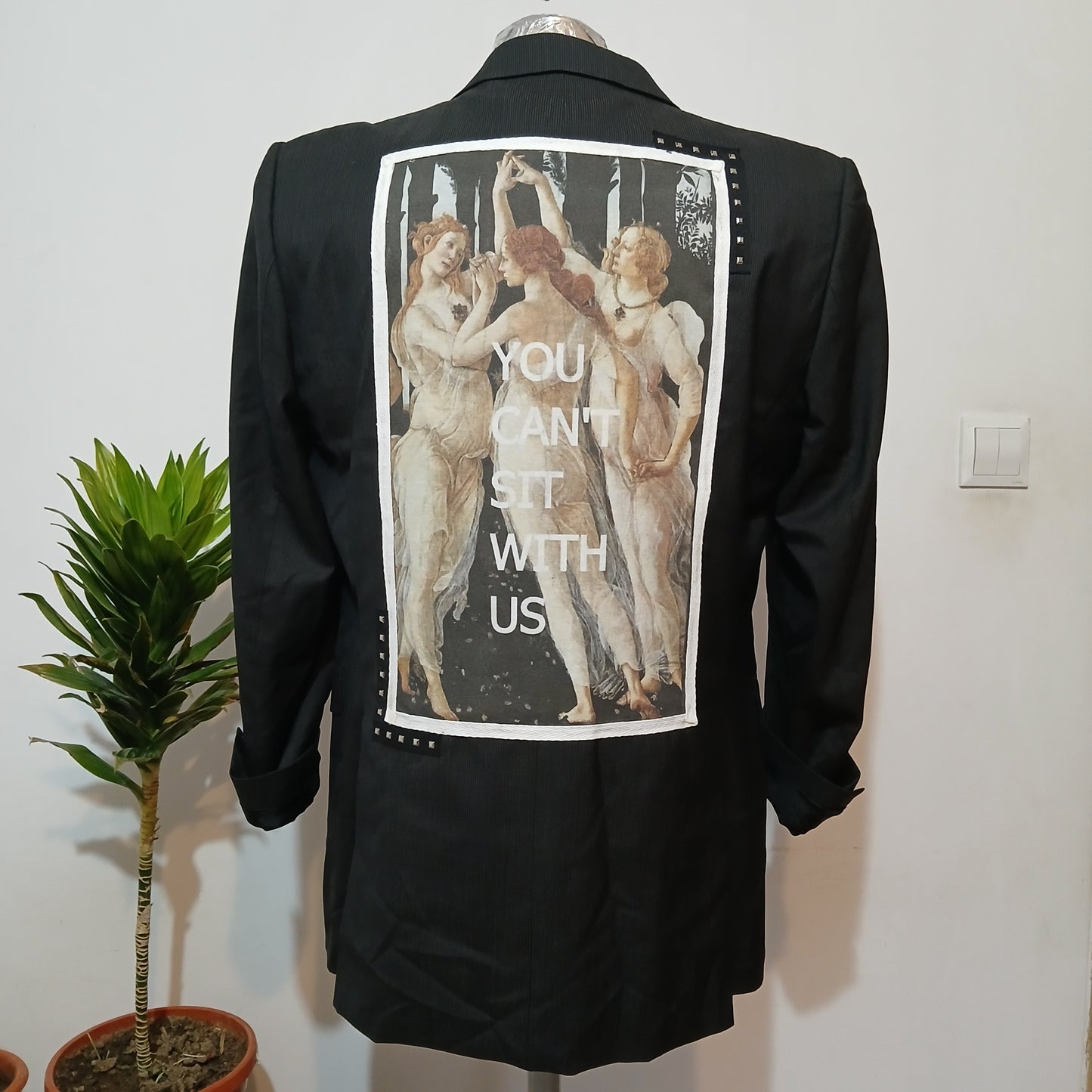 Oversized style Pre-owned jacket - Renascentiste tableau patch