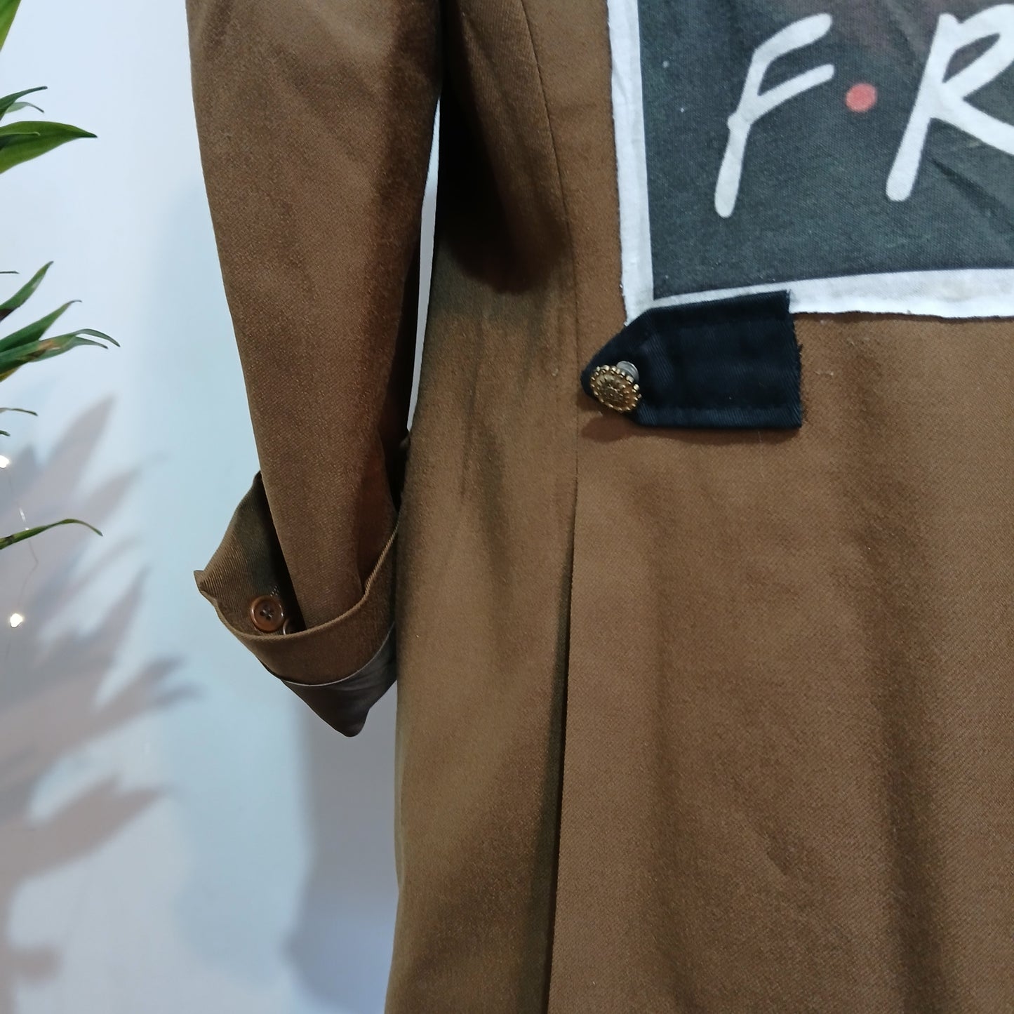 Double breasted oversize blazer  -  Friends reinterpreted  theme patch