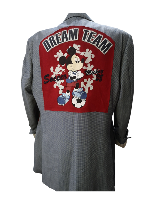 Vintage wool blazer with MICKEY MOUSE theme