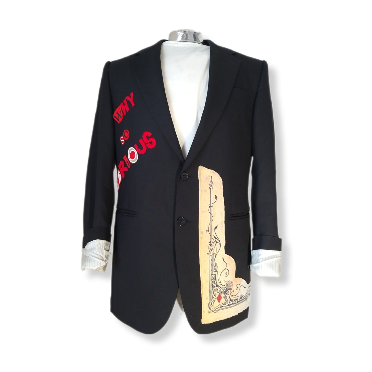 Single-breasted over the top style blazer with JOKER theme