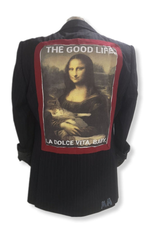 Over the top style blazer with MONA LISA theme