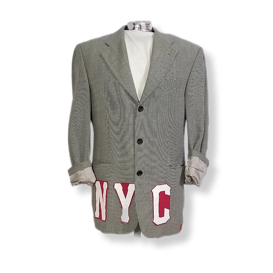 Pre-owned Vintage Blazer 100% wool with N.Y.C. theme