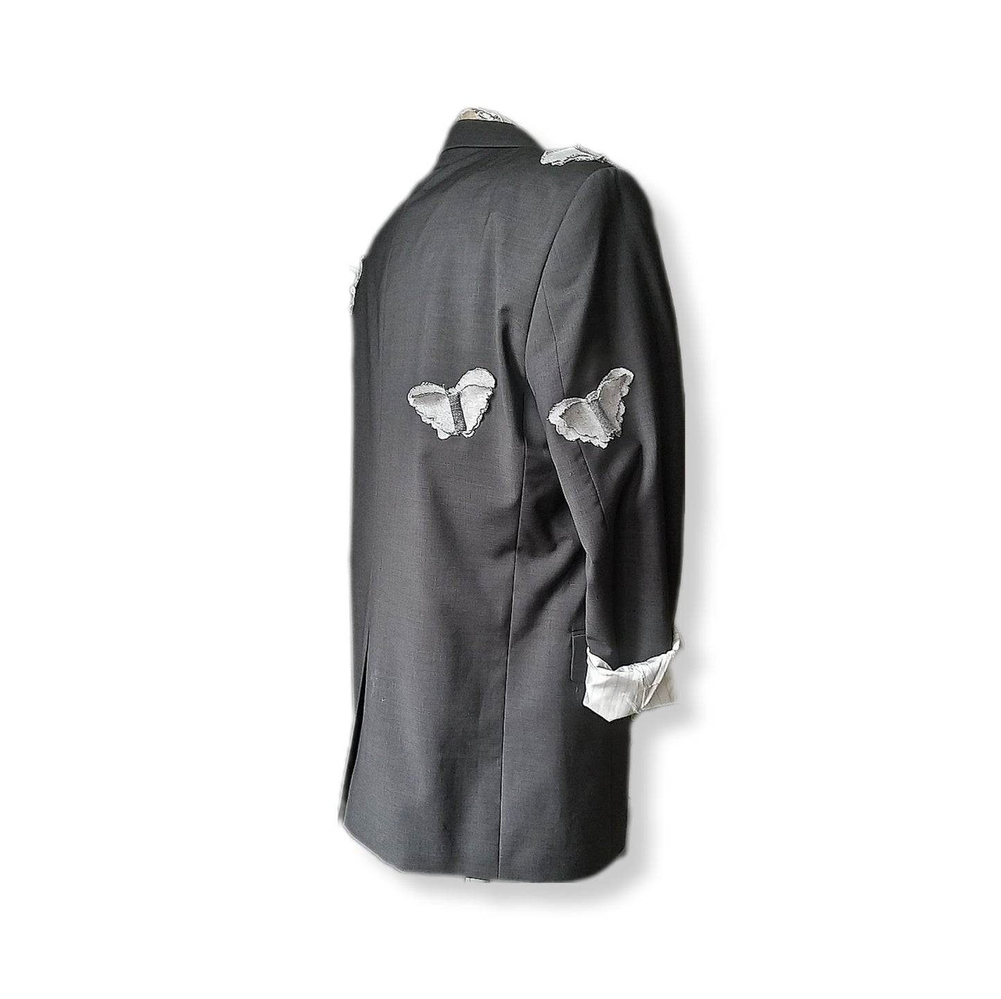 Pre-owned oversized style blazer with BUTTERFLY theme