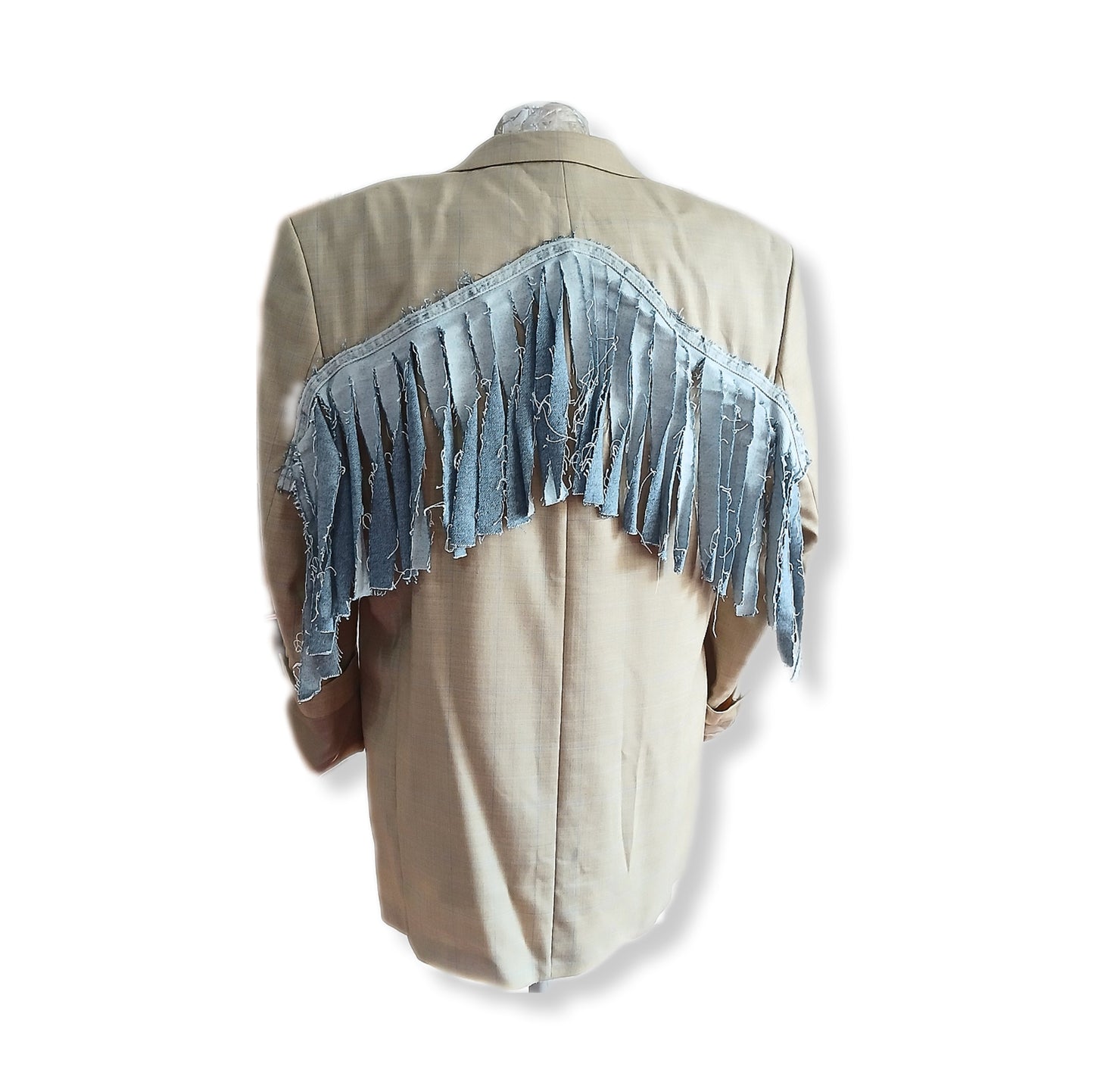 Blazer with fringe patches and COWBOY theme