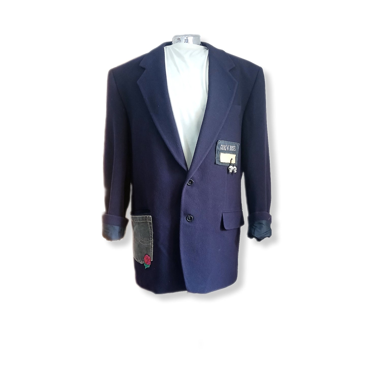 Premium Cashmere Blazer with tableau GUNS AND ROSES patch