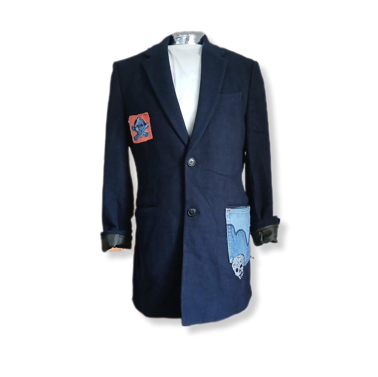 Cashmere blazer with tableau patch Guns n' Roses