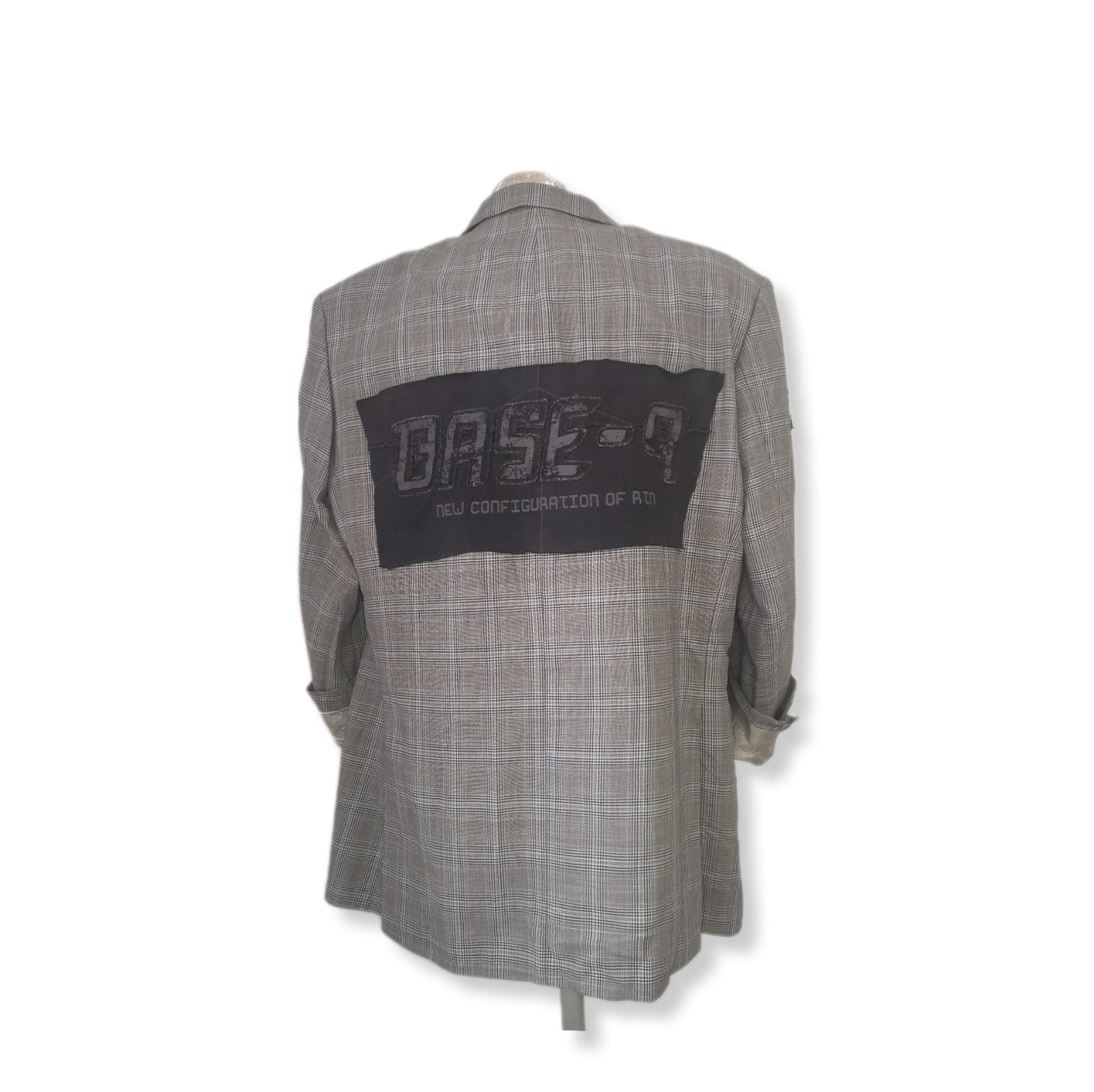 Pre-owned Checked blazer with pocket theme.