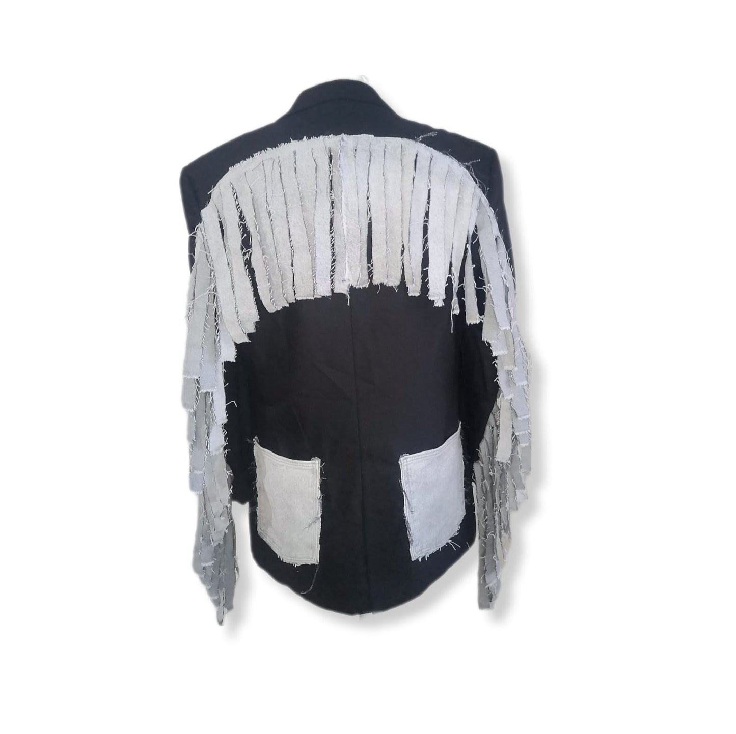 Pre-owned fringed blazer with COWBOY theme