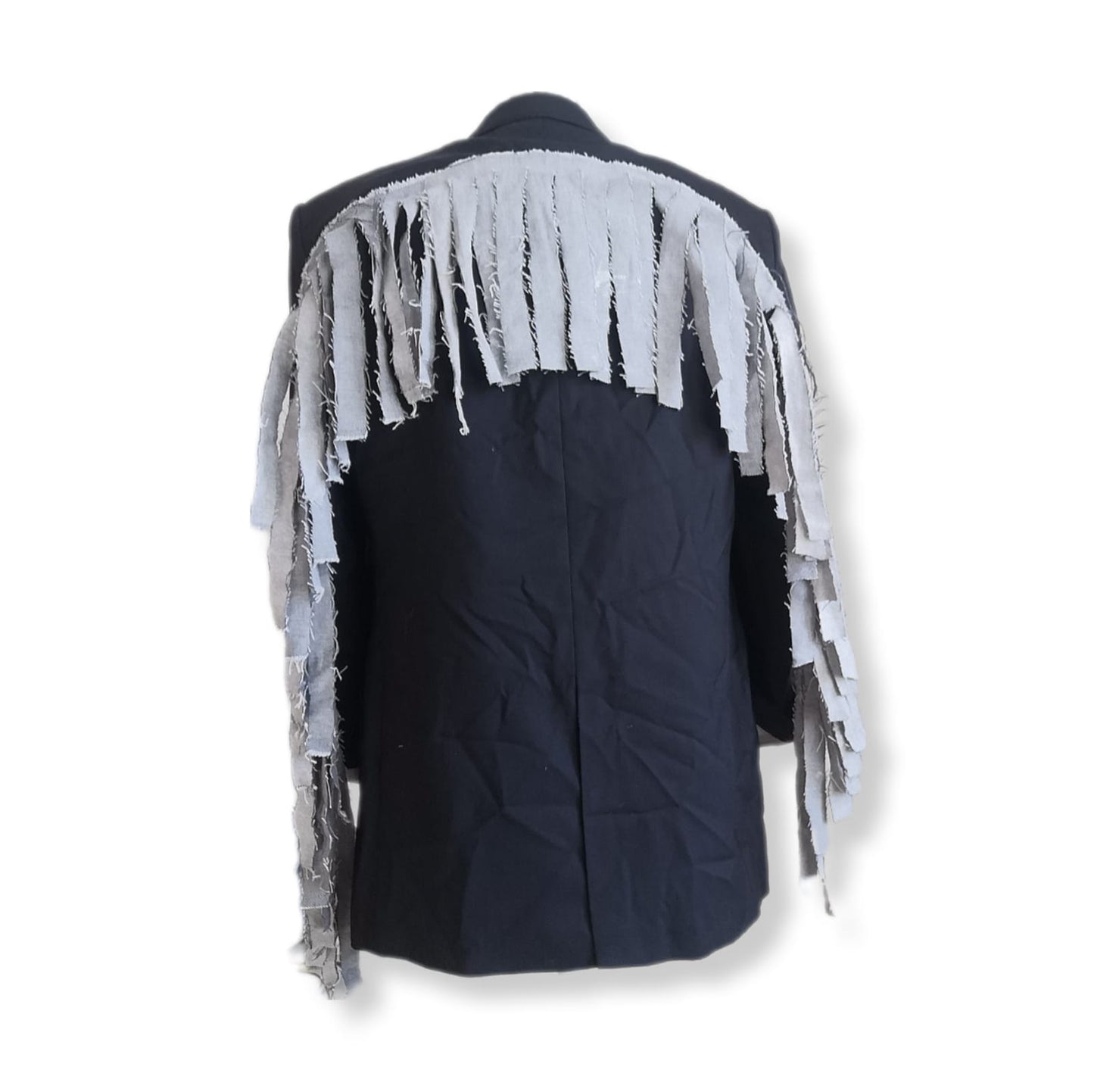 Pre-owned fringed blazer with COWBOY theme