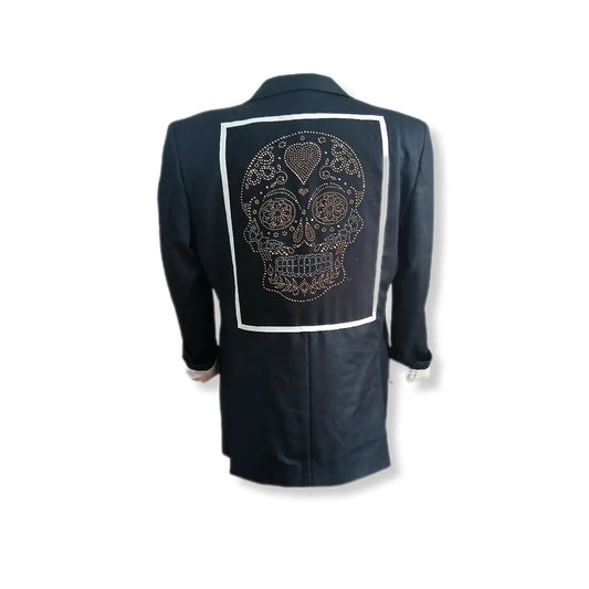 Skull tableau patch blazer - ottimo fabric