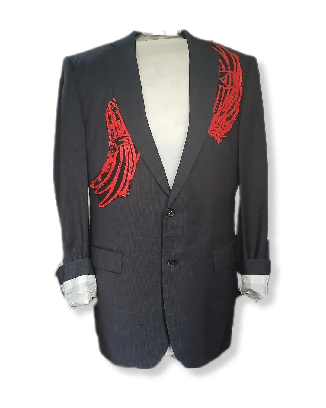 SCARFACE tableau patch on finest fabric suit jacket