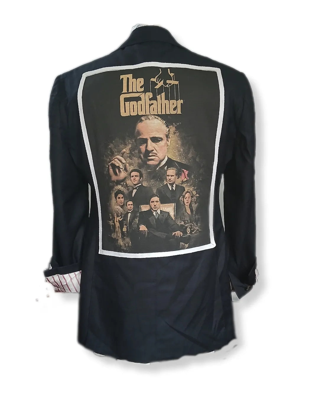 THE GODFATHER iconic tableau patch on finest fabric suit jacket