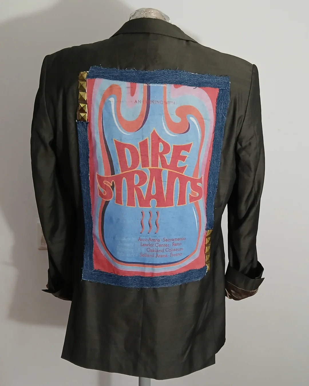 Oversized style jacket - Dire Straits theme patch