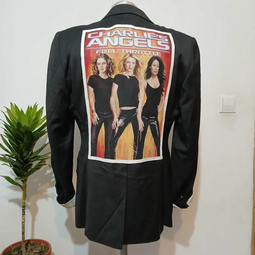 Oversize blazer - Charlie's Angels theme patch