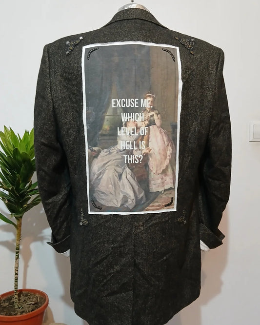 Oversized style blazer - renascentiste theme patch