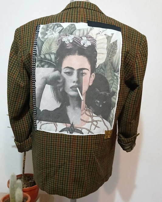 Oversize blazer - Reinterpreted art tableau patch