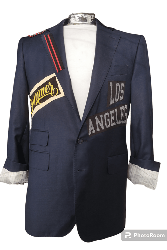 Vintage wool blazer with LOS ANGELES theme