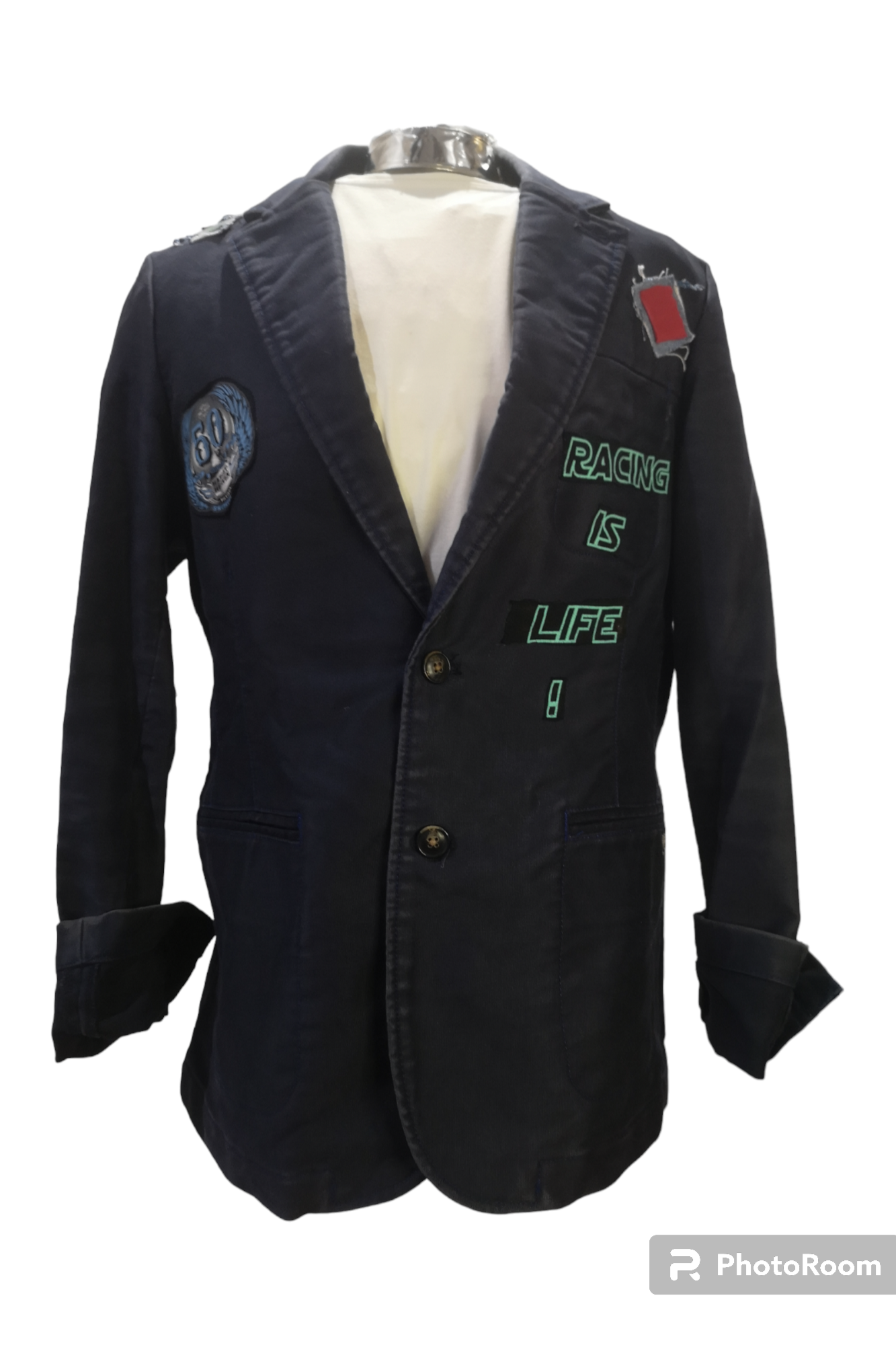 Vintage wool blazer with HARLEY DAVIDSON theme