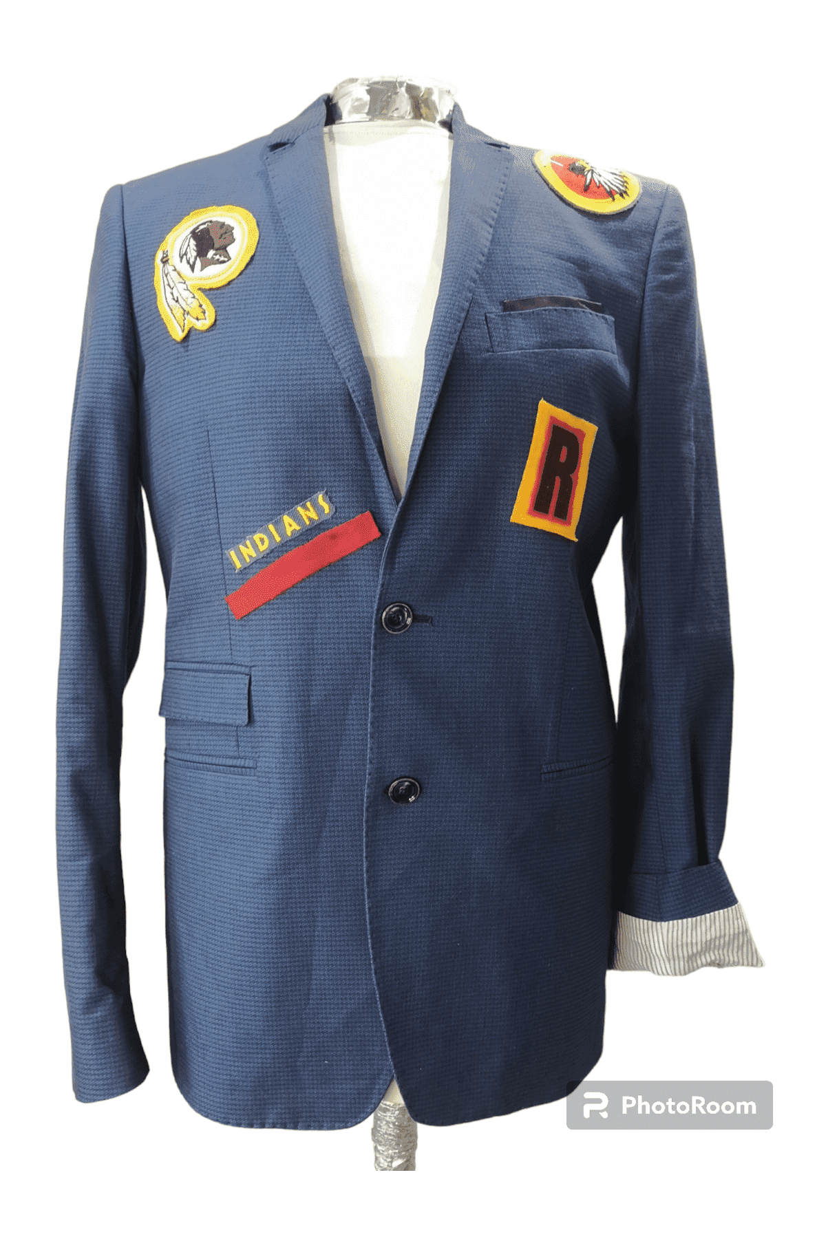 Vintage wool blazer with REDSKINS theme