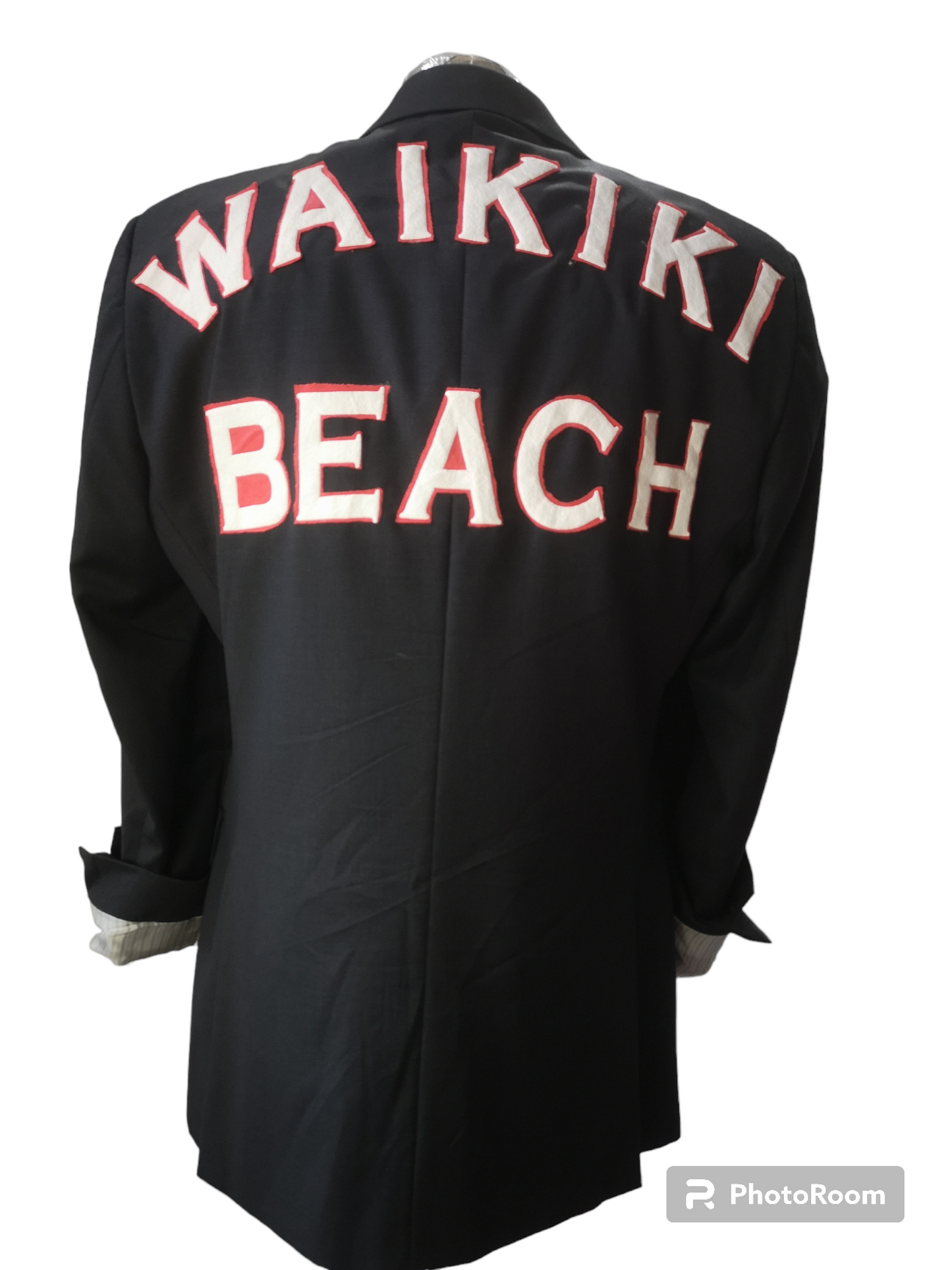 Vintage wool blazer with WAIKIKI theme