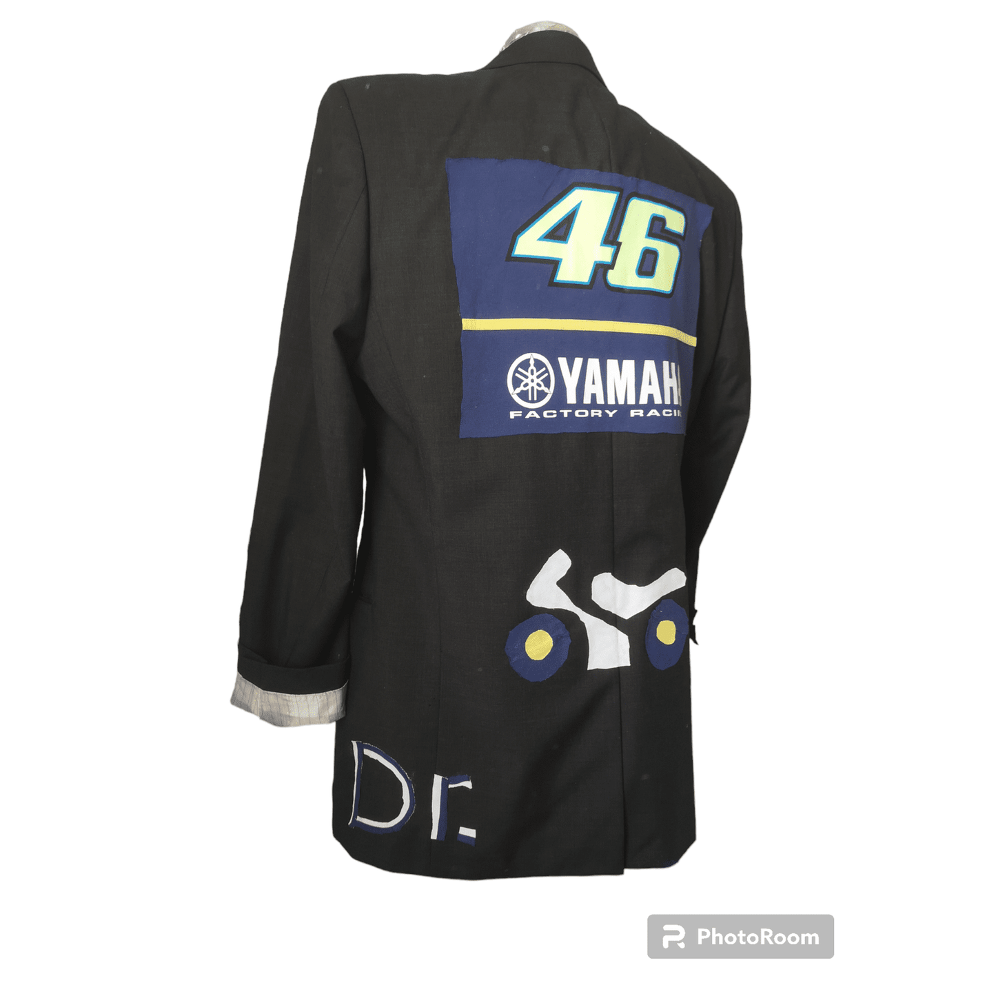 Vintage wool blazer with YAMAHA theme