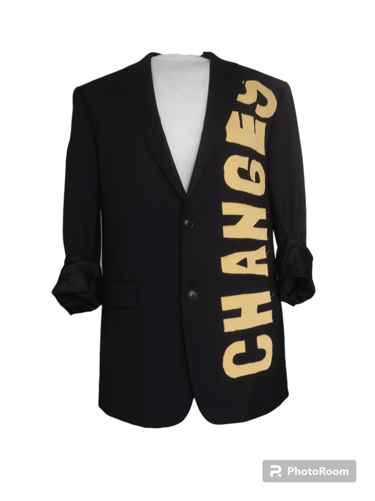 Vintage wool blazer with 2PAC theme