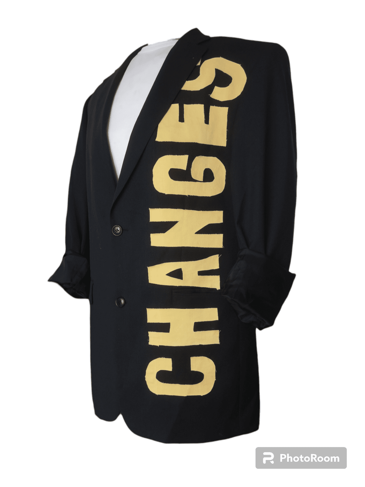 Vintage wool blazer with 2PAC theme