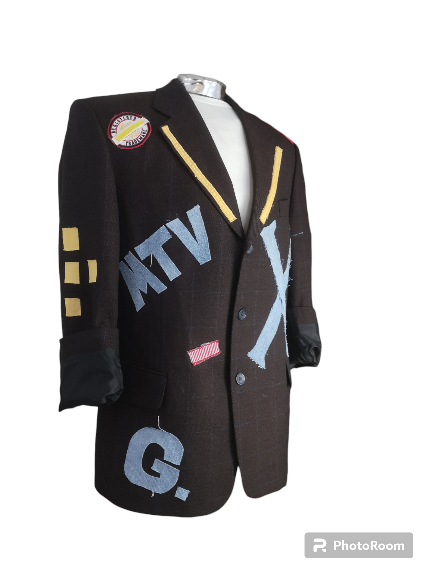 Vintage wool blazer with GENERATION X theme