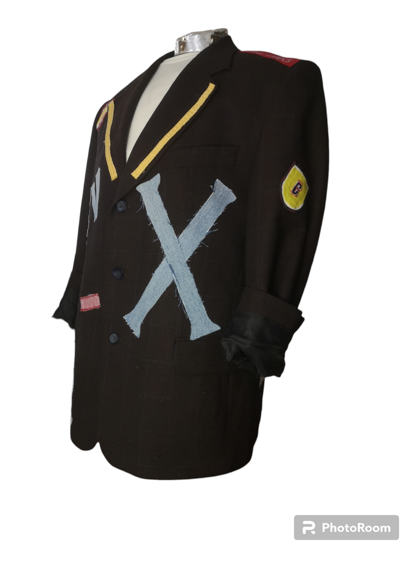 Vintage wool blazer with GENERATION X theme