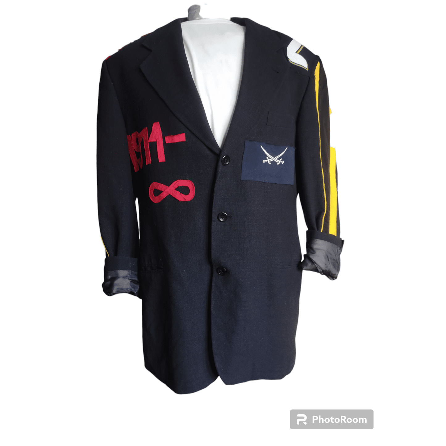 Vintage wool blazer with 2PAC theme