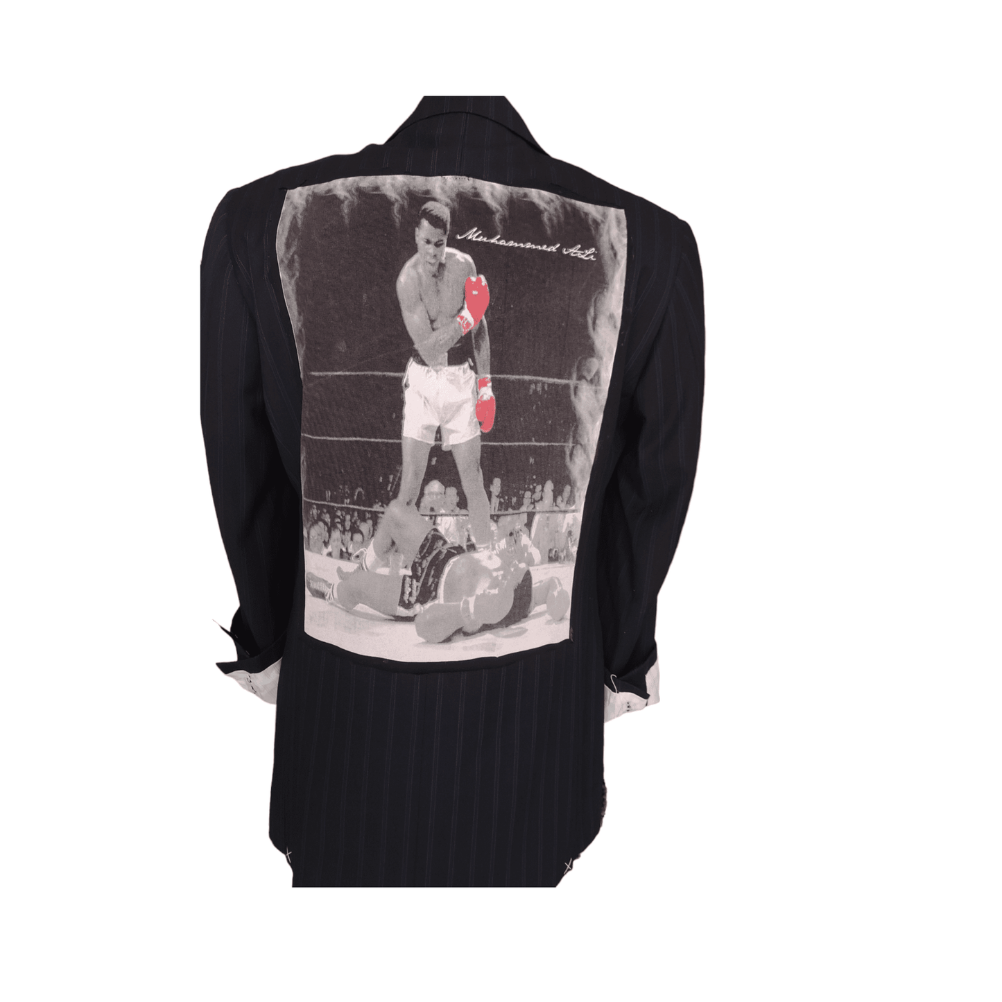 Vintage wool blazer with MUHAMMAD ALI theme